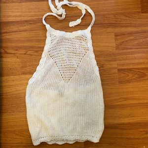 H&M Crochet halter top size XS